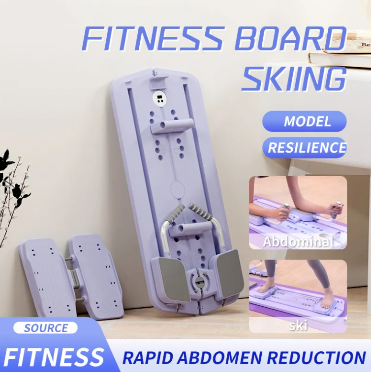 6 in 1 Pilates Reformer Board With Timer,Multifunctional Pelvic Floor Trainer,Pilates Refomer Machine for Home Core Fitness