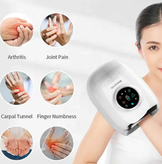 Artrit ve karpal tünel için ısı, sıkıştırma, el masaj aleti, akülü Bluetooth hoparlör el masaj aleti ile masaj aleti